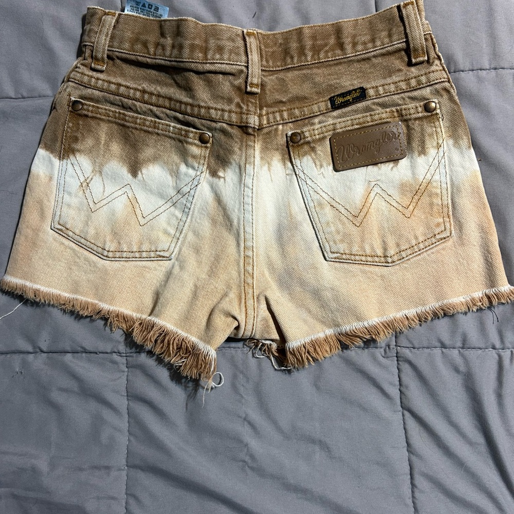 Wrangler Brown Ombre Jean Shorts